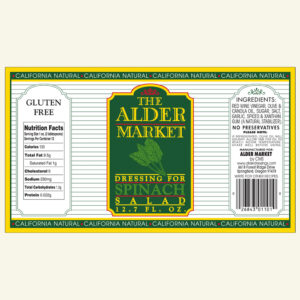 The Alder Market Spinach Salad Dressing